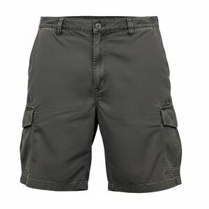 NEW ROUNDTREE & YORKE Big Man Straight Fit Cargo‎ Shorts Gray Size 50